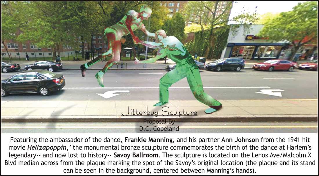 Picture,World Lindy Hop Day,Frankie Manning,sculpture,Harlem,NY